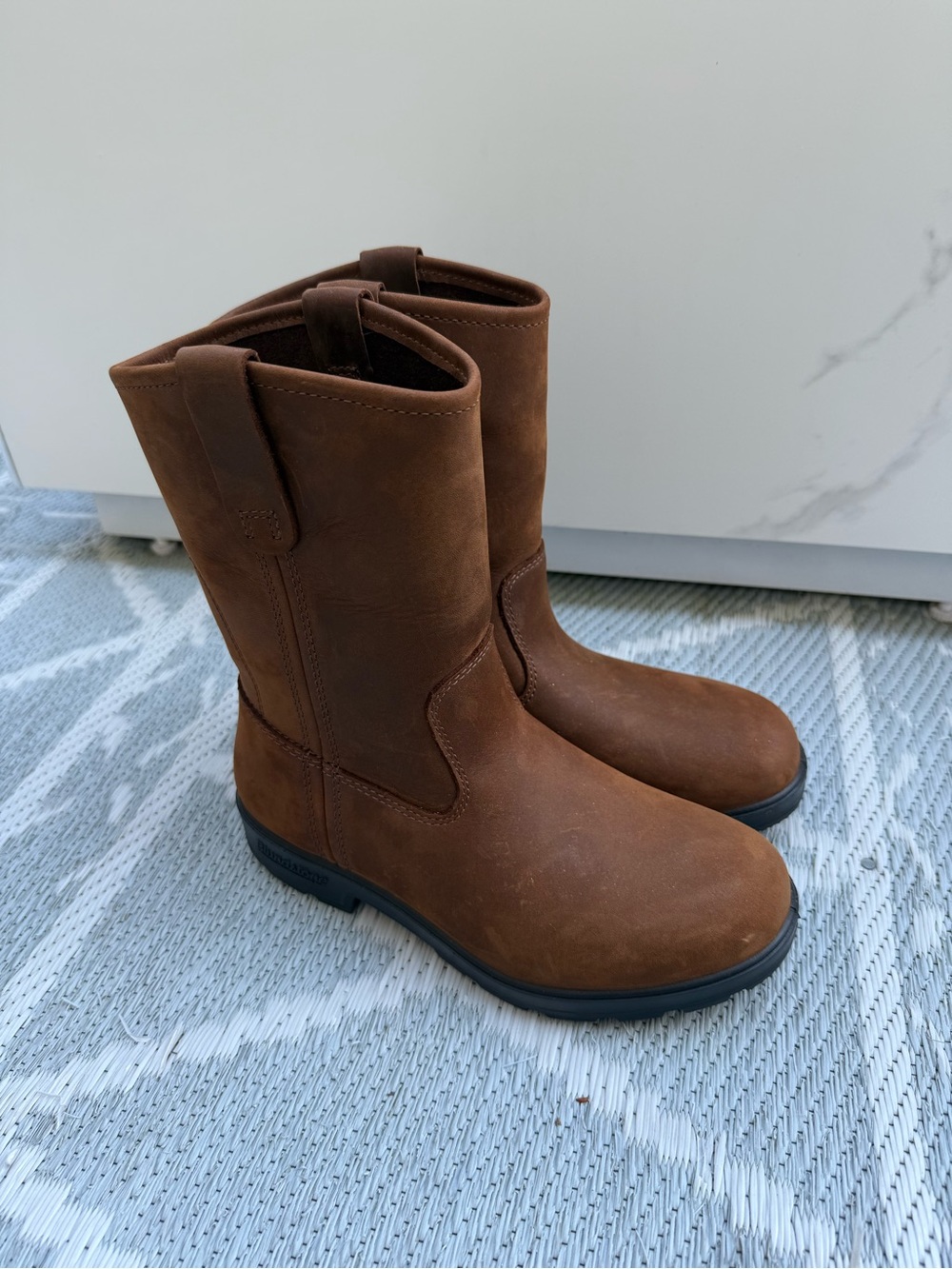 Blundstone Brown Leather Pull-On Boots